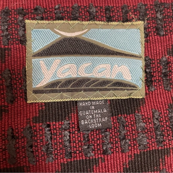 Yacan Backstrap Loom Cotton Rayon Scarf Hand Made in Guatemala - Picture 5 of 10